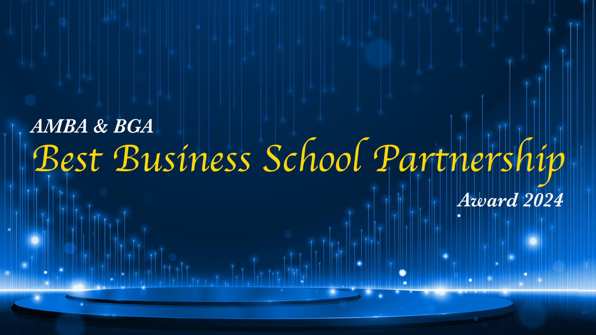 Best Business School Partnership Award 24