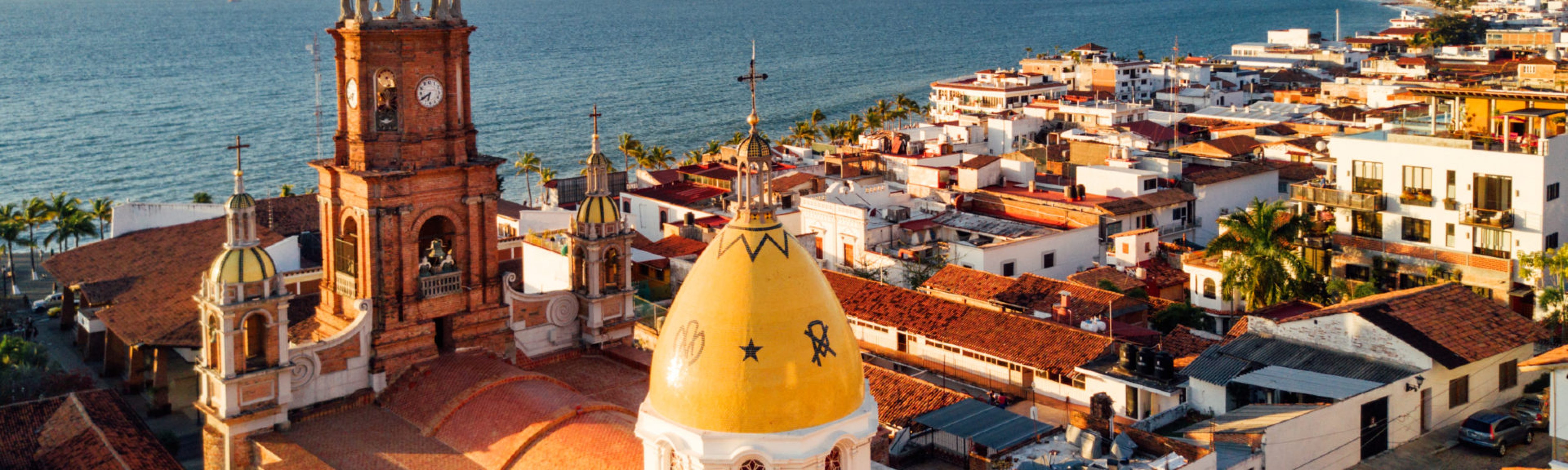Panoramic Aerial View of Puerto Vallarta Skyline in Mexico. Webinar image for the Fifth LATAM Capacity Building Workshop.
